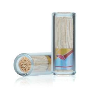 12mm Glass Tubes with Corn Husk Filter Tip - Corn Band - Bulk Tray 135ct