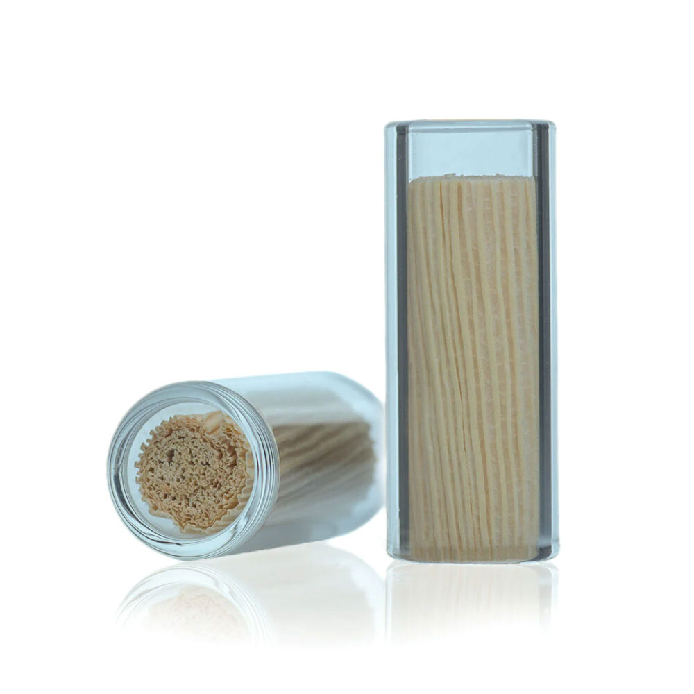 Glass with Corn Husk Filter Tip - Tube - 12mmx30mm