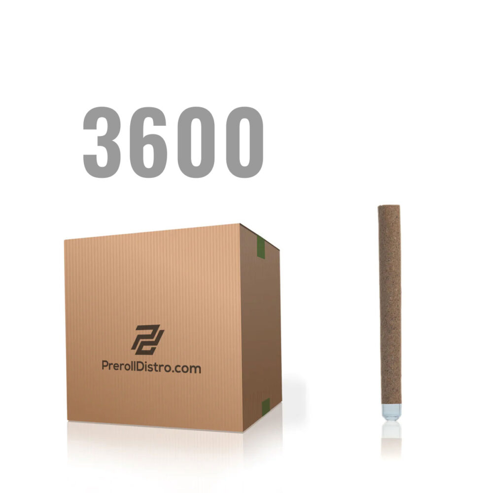 Master Case - 2g Hemp Blunt with Glass Bullet Filter Tip - 3,600ct