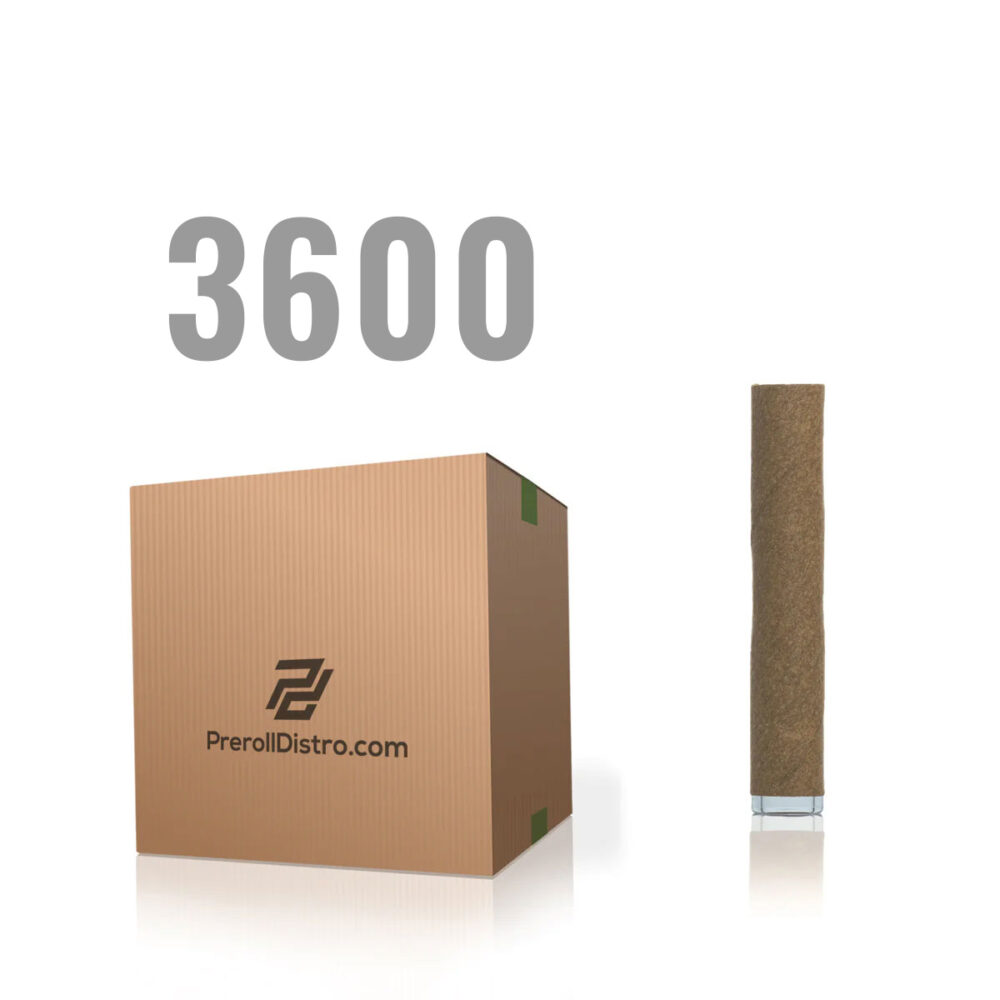 3600ct - Shortie - 2g Hemp Blunt with Glass Filter Tip