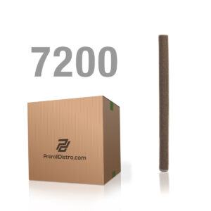 Master Case - 1g Hemp Blunt with Glass Filter Tip - Fully Flush - 8mmx100mm - 7,200