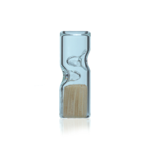 10mm Glass with Corn Husk Filter Tip - 2 Poke - 10mmx30mm