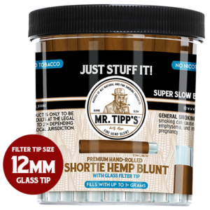 Mr. Tipp's Hemp Blunts "Shortie" with Glass Filter