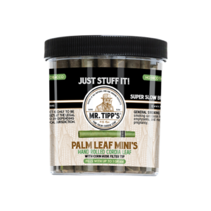 Mr. Tipp's Palm Leaf Mini's with Corn Husk Filter - 50 Count Jar