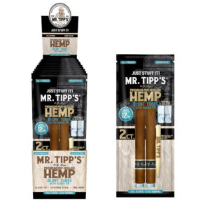 Mr. Tipp's Hemp Blunts with Glass Filter Tip - 2ct Packs - 10 Pack Display Box