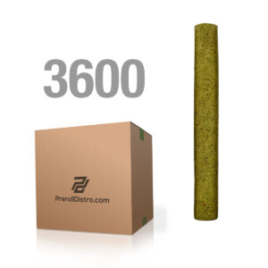 Master Case - 2g Green Hemp Blunt with Glass Filter Tip - 1 Ply - Fully Flushed - 12mmx95mm 3,600ct