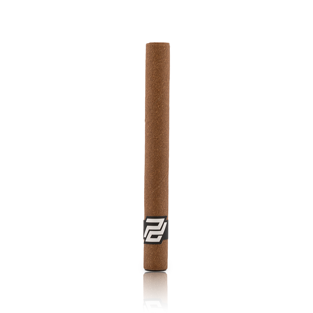 Hemp Blunt Fully Flush with Glass Tube and Paper Crutch - 10mm x 100mm
