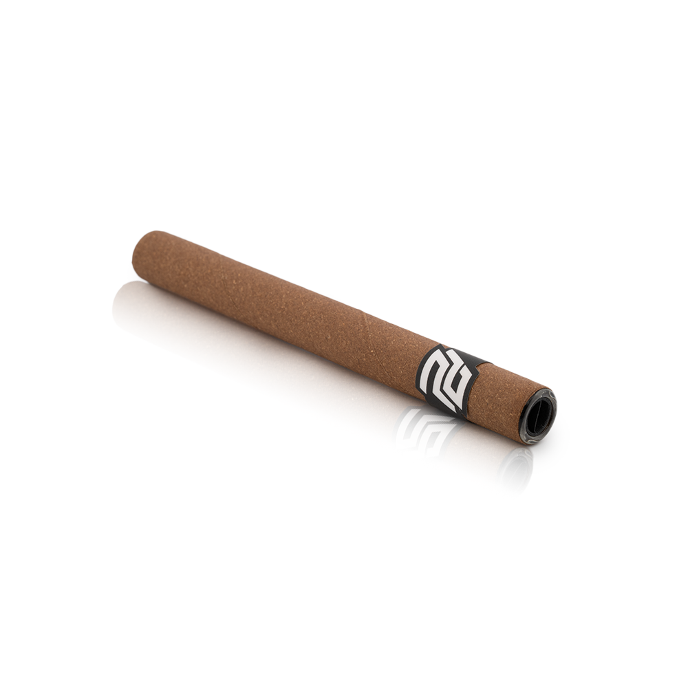 Hemp Blunt Fully Flush with Glass Tube and Paper Crutch - 10mm x 100mm