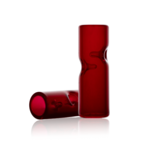 Purple Red Glass Tip 10x30mm - 2p