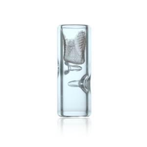 12mm Glass Filter Tip with Metal Screen - 2 Poke - 12x32mm