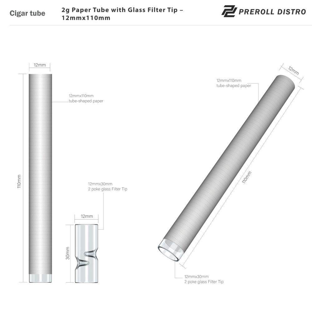 Pre-Roll Cones with Glass Filters