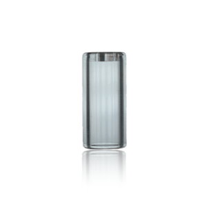 12mm Glass Tube Filter Tip - Cross Top - 12mmx26mm