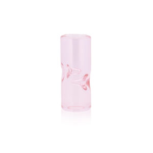 12mm Pink Glass Filter Tip - 2 Poke - 12mmx30mm
