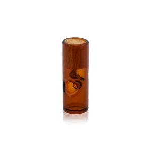 11mm Amber Glass with Corn Husk Filter Tips - 2 Poke - 11mmx30mm