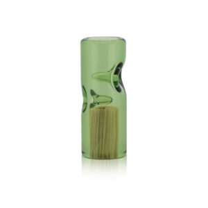 12mm Green Glass with Corn Husk Filter Tip – 2 Poke – 12mmx30mm