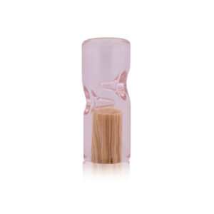 12mm Pink Glass with Corn Husk Filter Tip – 2 Poke – 12mmx30mm