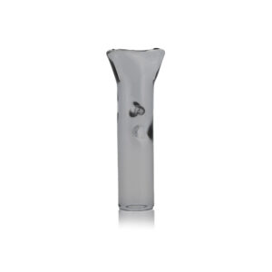 8mm Black Transparent Flat Mouth Glass Filter Tip - 2 poke - 8mmx35mm