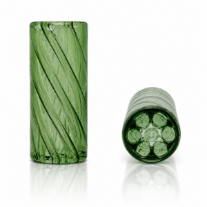 12mm green glass vortex
