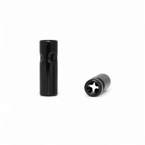 10mm Black Glass Filter Tip - 4 Poke - 10mmx30mm